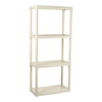 SCAFFALE IN PLASTICA BEIGE 4 RIPIANI 60X30XH133 CM