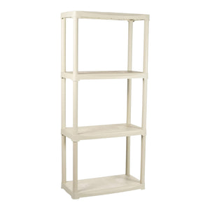 SCAFFALE IN PLASTICA BEIGE 4 RIPIANI 60X30XH133 CM