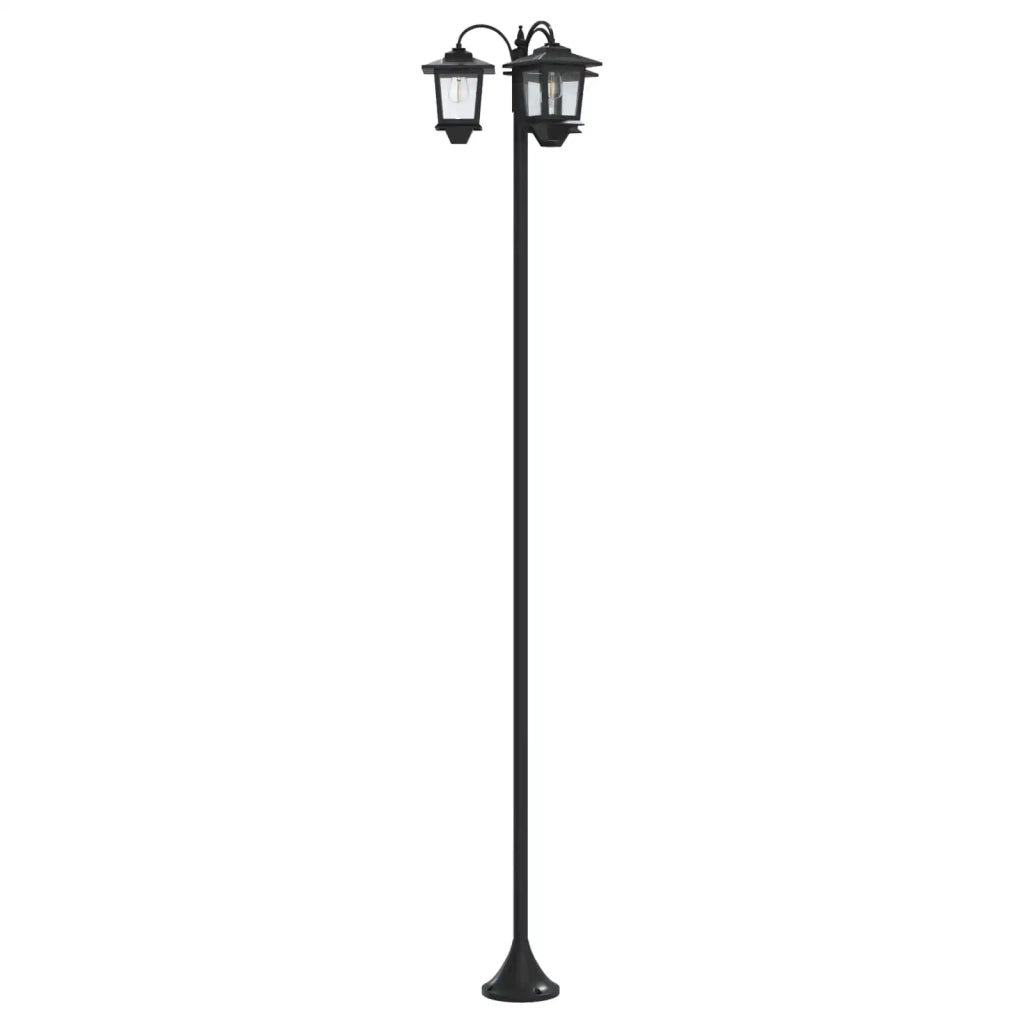 Lampione a 3 teste Nero 16 x 16 x 187 cm Alluminio e ABS 42042693