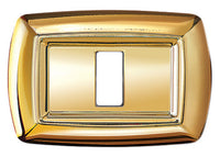 tondo' placca mod.magic termoplastica a 2  posti color oro cod:ferx.16916