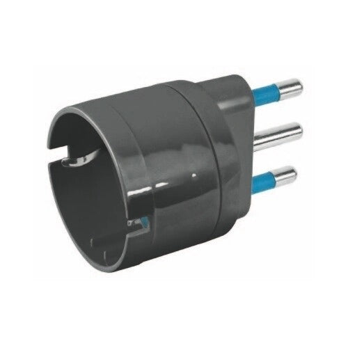Presa Adattatore Schuko 10/16A Spina 16A CE918 Nera