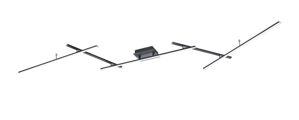 Plafoniera da Interno a led in Metallo Nero Opaco