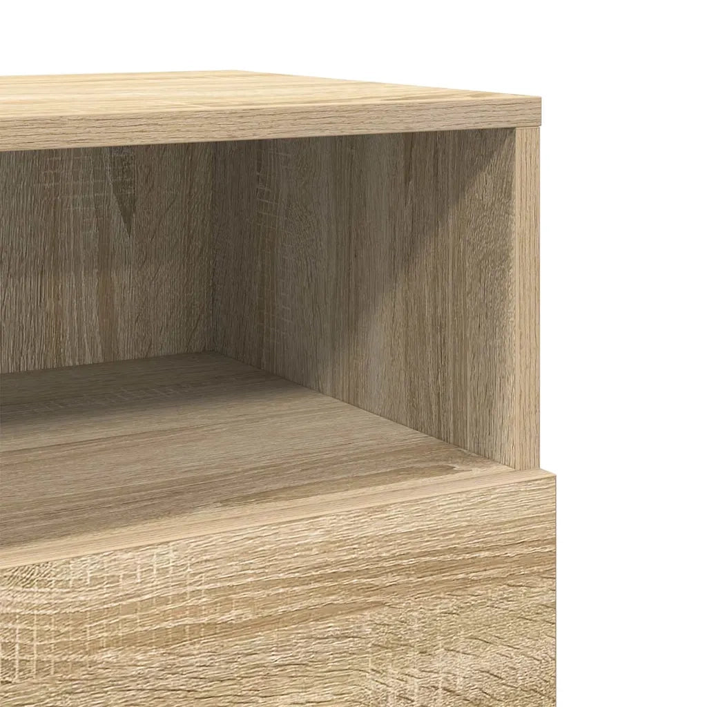 Comodini 2 pz con 2 Cassetti Rovere Sonoma 36x36x68 cm 858583