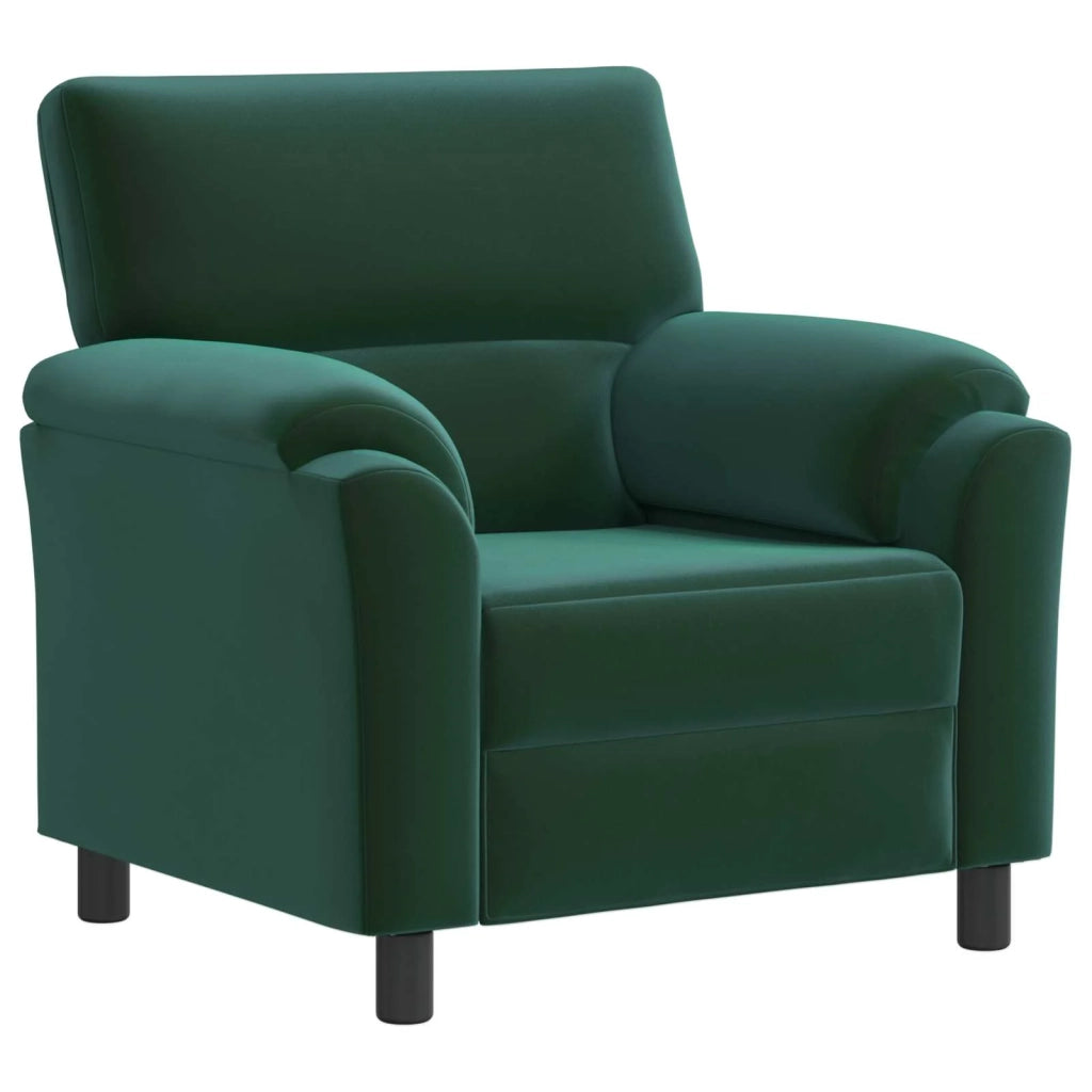 Set di divani 2 pcs Verde Scuro Velluto 3430436
