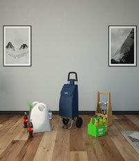 Colombo Carrello spesa ROLLY BLU 36X7X90 Cm Portata 25kg Tessuto Impermeabile