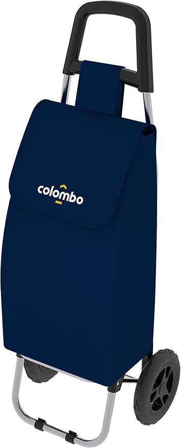 Colombo Carrello spesa ROLLY BLU 36X7X90 Cm Portata 25kg Tessuto Impermeabile