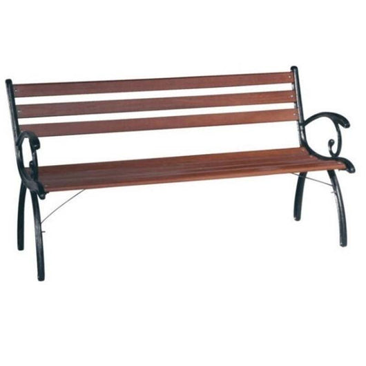 Panchina in ghisa nera Linda - La Dea Sedia