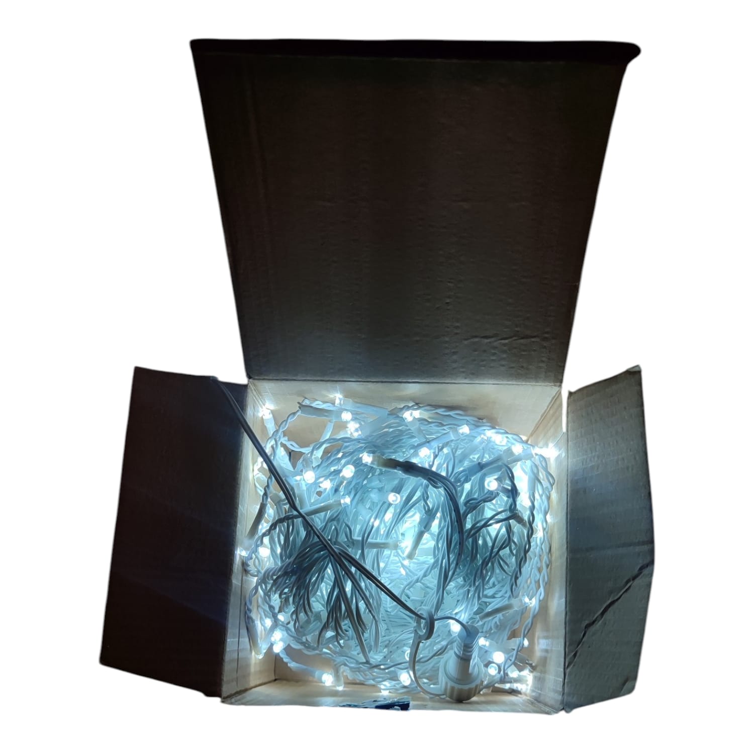 Tenda Luminosa 240 LED Bianco freddo 5m IP44 Flash Interno Esterno prolungabile