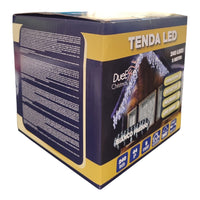 Tenda Luminosa 240 LED Bianco freddo 5m IP44 Flash Interno Esterno prolungabile