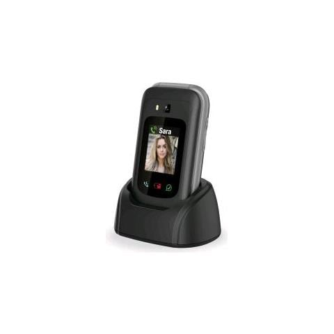 Saiet link 4+ senior phone 4g 2.8"" cellulare per anziani 4g tasti e lettere grandi whatsapp e tasto sos nero - 13501265