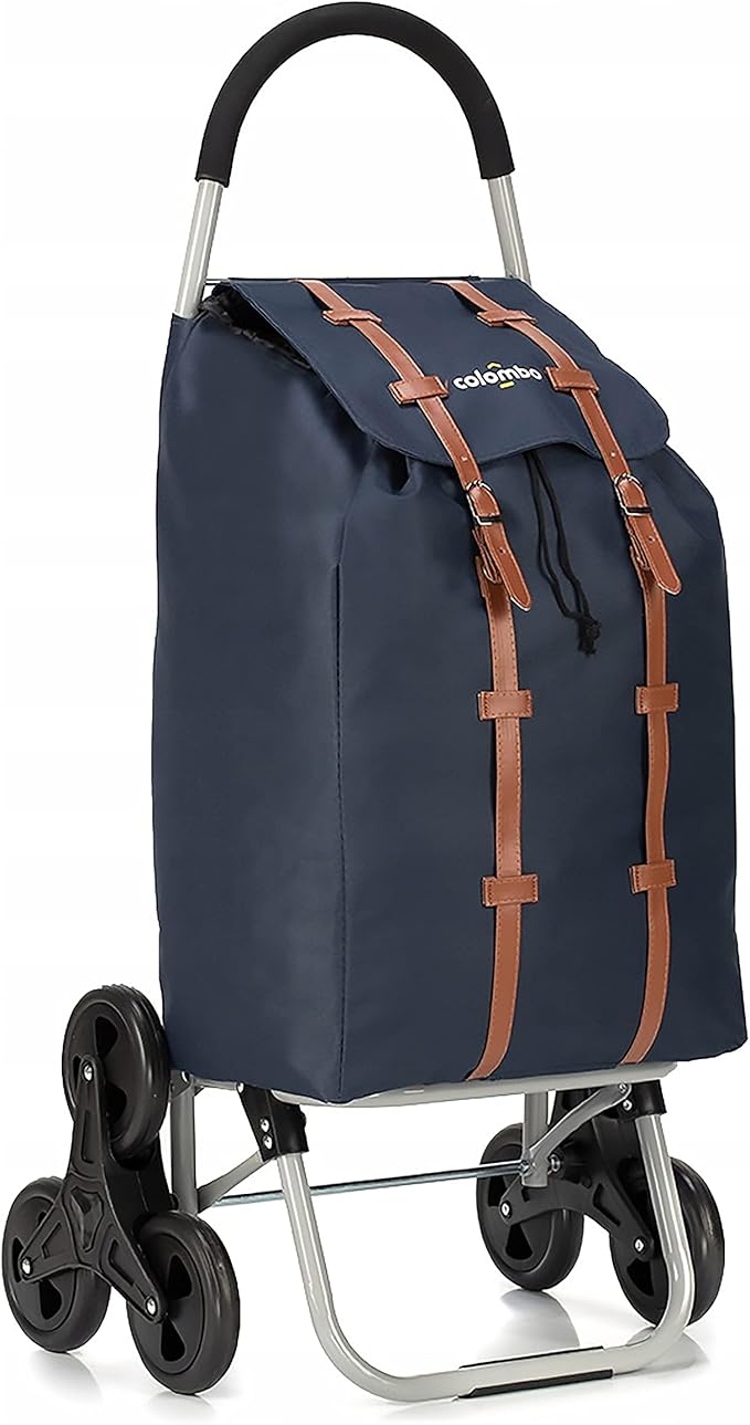 Colombo Carrello spesa DAKAR 3 BLU 6 RUOTE 47X9X94 Cm Portata 30kg Impermeabile