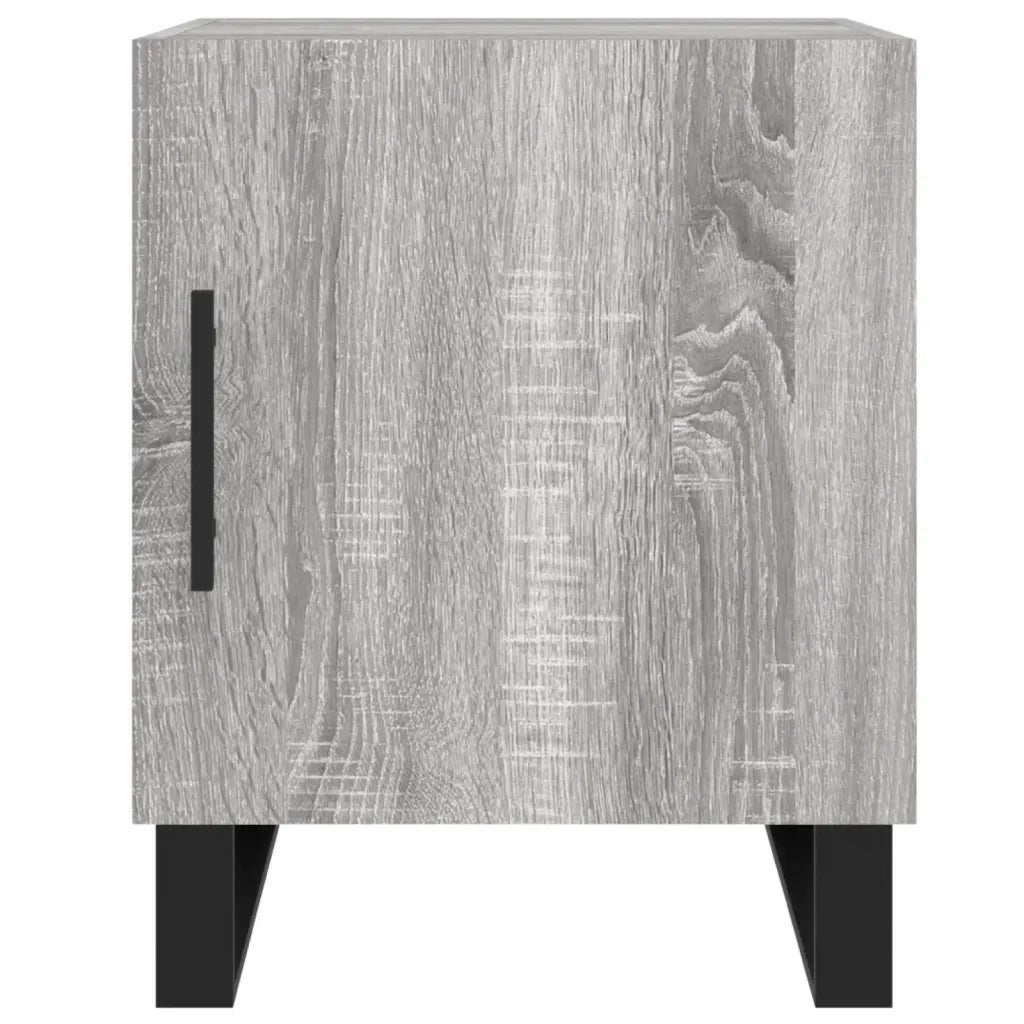 Comodini 2 pz Grigio Sonoma 40x40x50 cm in Legno Multistrato 827625