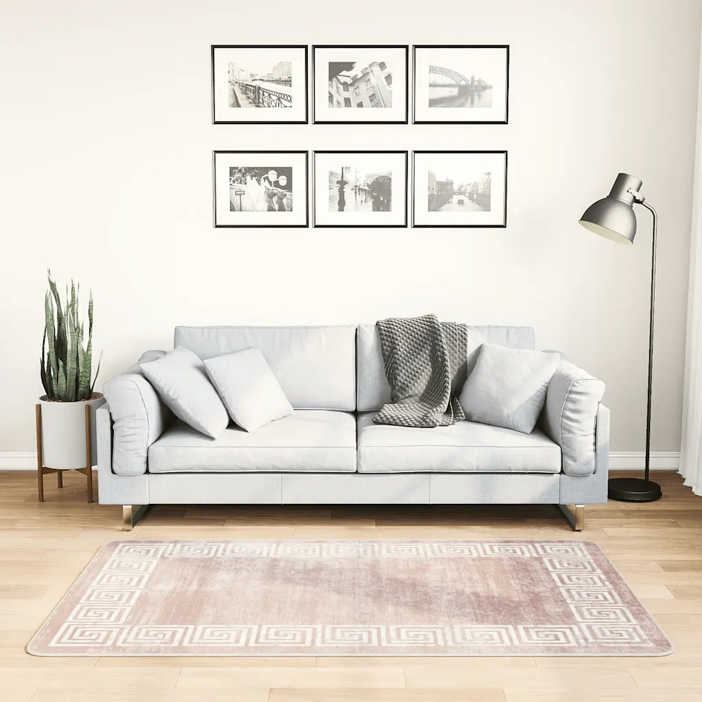 Tappeto Lavabile 80x150 cm Beige 337940