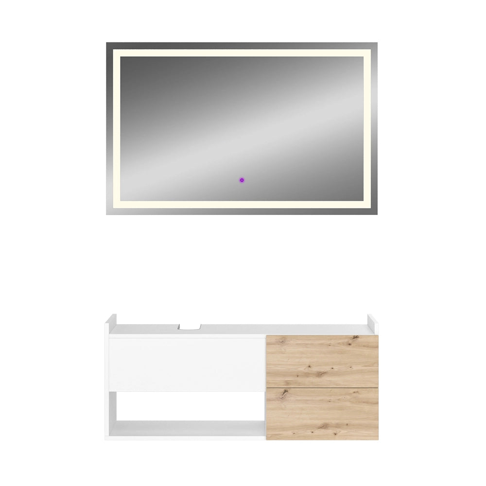 Vicco Set di mobili da bagno Bianco 2 parti
