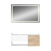 Vicco Set di mobili da bagno Bianco 2 parti