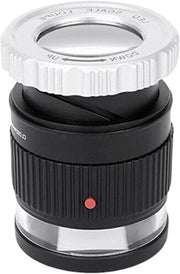 Vergrootglas 30X con Luce Blu per Gioiellieri e Crochet - Microscopio Portatile per Identificazione Tessile - Tappeto di Focalizzazione e Scala Cilindrica - Lampada di Misura e Stampa - Utile Strumento di Aiuto
