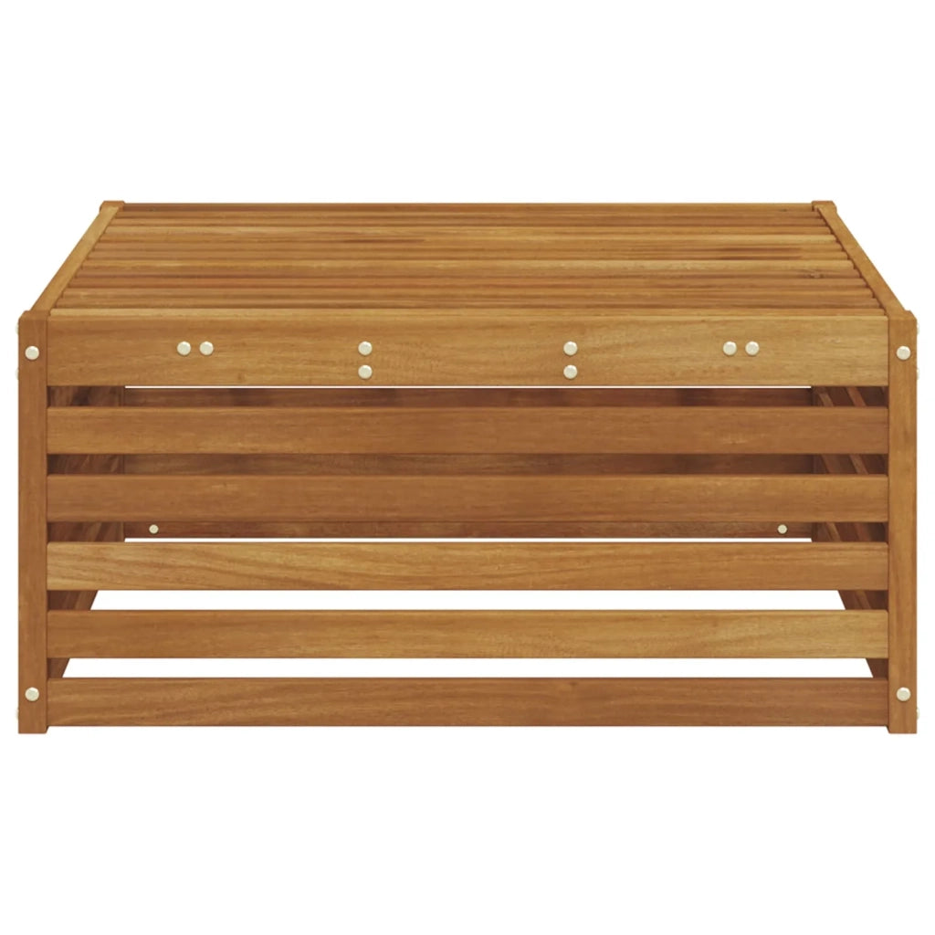 Sedia da giardino-Poggiapiedi da Esterno Naturale 79 x 79 x 37 cm 601194