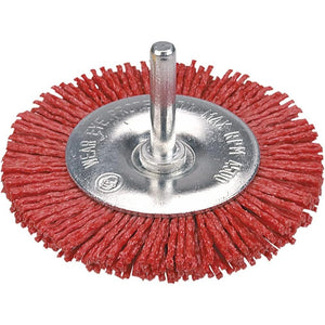 Topex 62h712 spazzola conica abr brasiva con perno, 75 mm ds