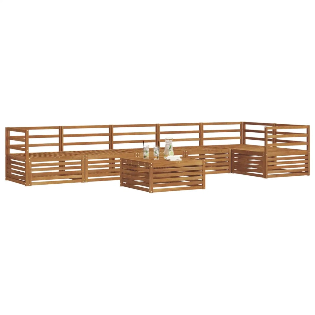 Set di divani da esterno 7 pcs Naturale 3373559
