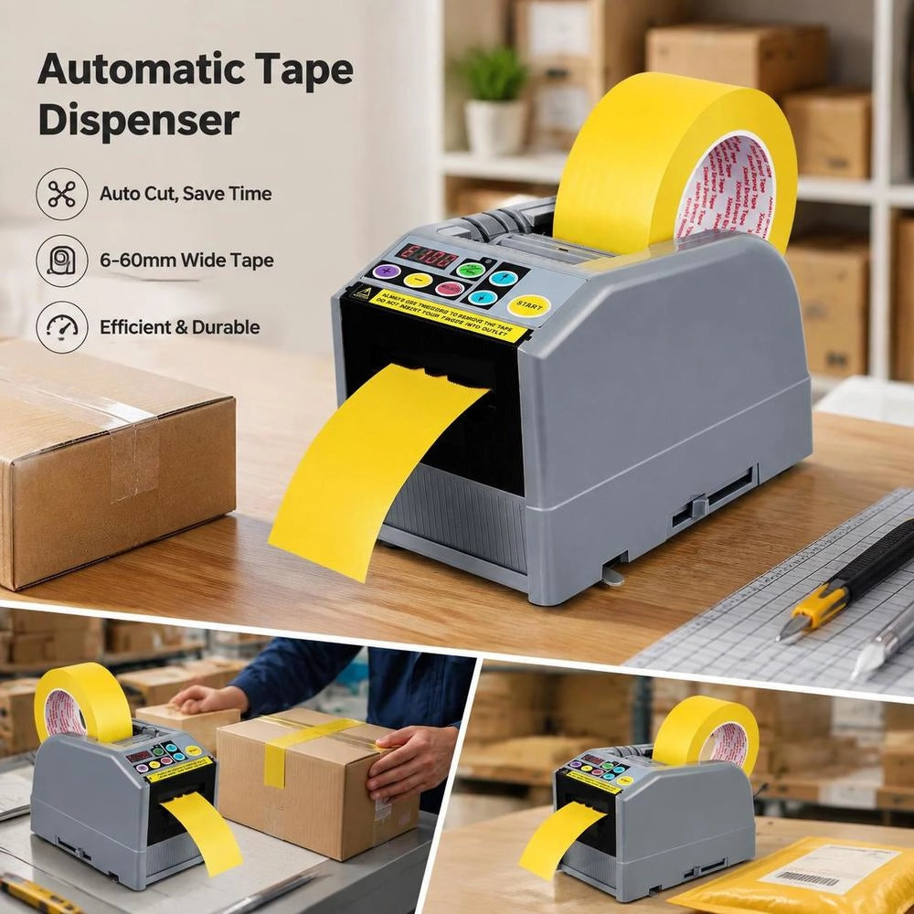Automatic Tape Dispenser, Electric Tape Cutter, Packaging Machine, Tape Cutting Machine, 6-60 Mm Tape Width