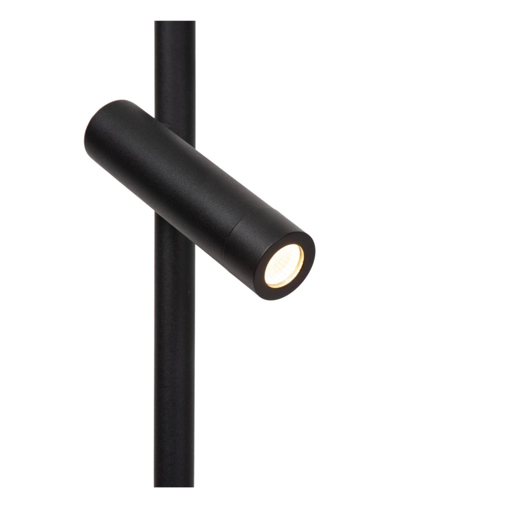 Lampada da terra LED ad arco nera metallo ORTOLAN Lucide