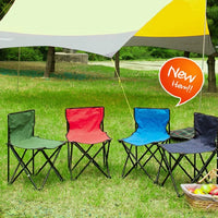 2 x Sedia Pieghevole Campeggio Salvaspazio con Borsa, Mare Giardino Pesca Rosso
