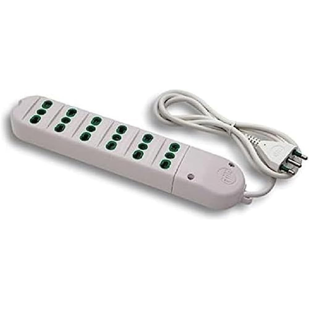 Fanton 41040 multipresa bipasso 6 prese bipasso italiane 2p+t 16