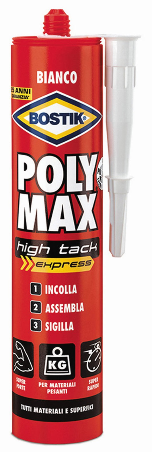 bostik polymax cartuccia high tack express bianco gr.440 cod:ferx.16943