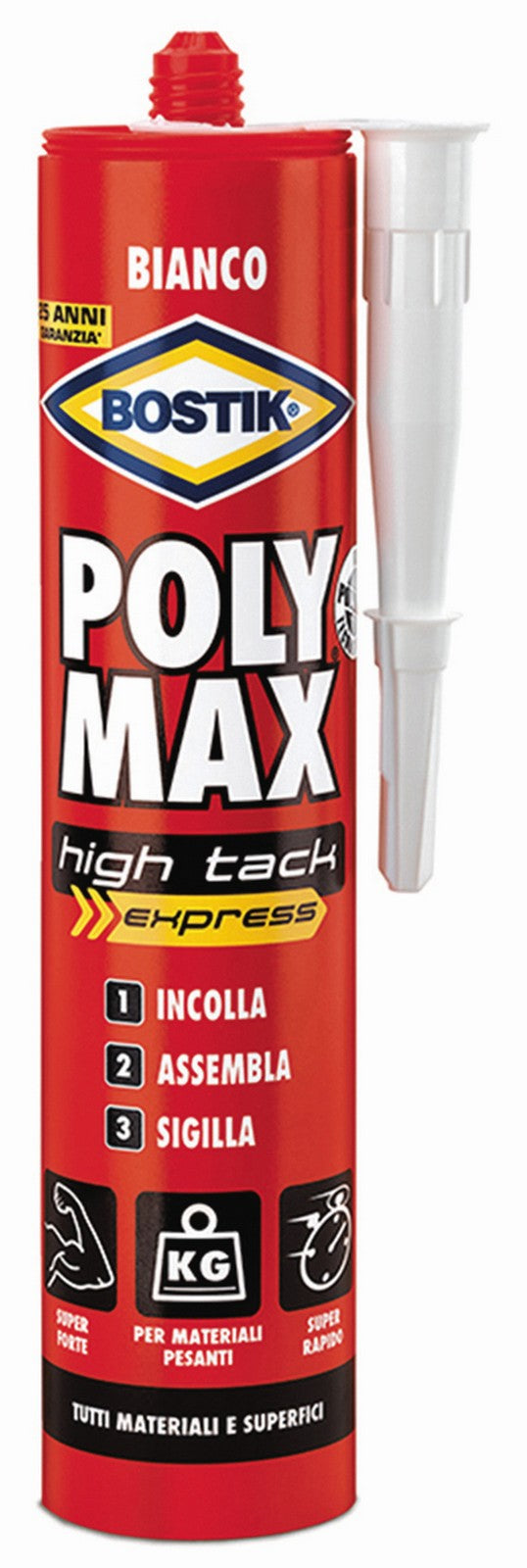 bostik polymax cartuccia high tack express bianco gr.440 cod:ferx.16943