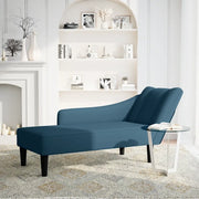 Sdraio con Bracciolo Destro in Velluto Blu CFW7294400