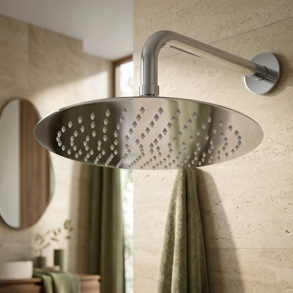 Soffione Doccia Rotondo Rea Js-p014 30cm Chrome
