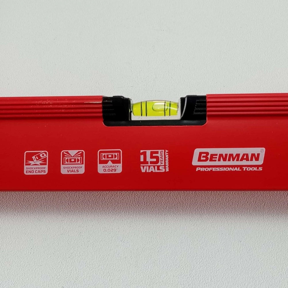 Benman l33 livella da 200cm a tre bolle di precisione con 2 impugnature