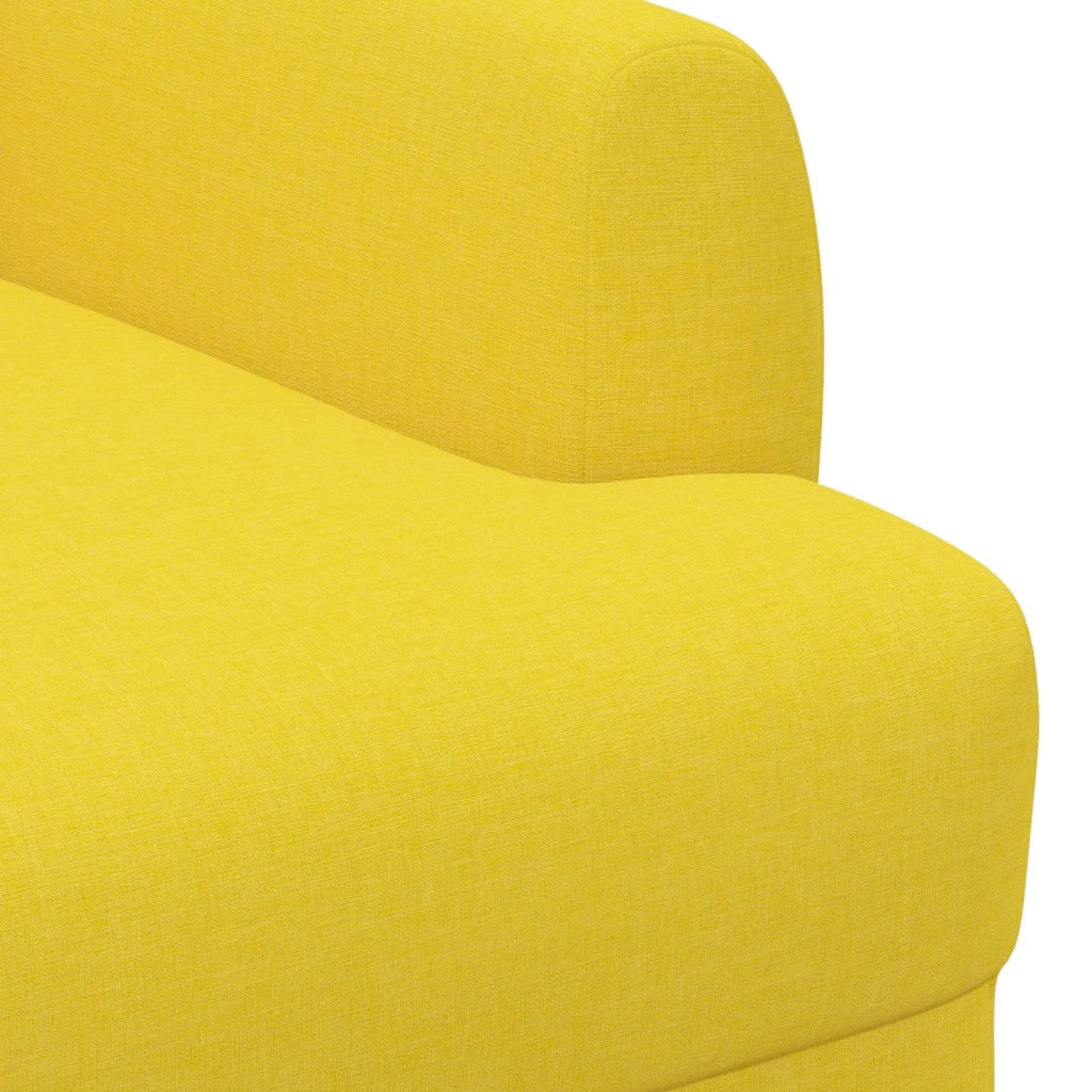 Loveseat con bottoni imbottiti Giallo Chiaro 116 x 67 x 80 cm 42041784