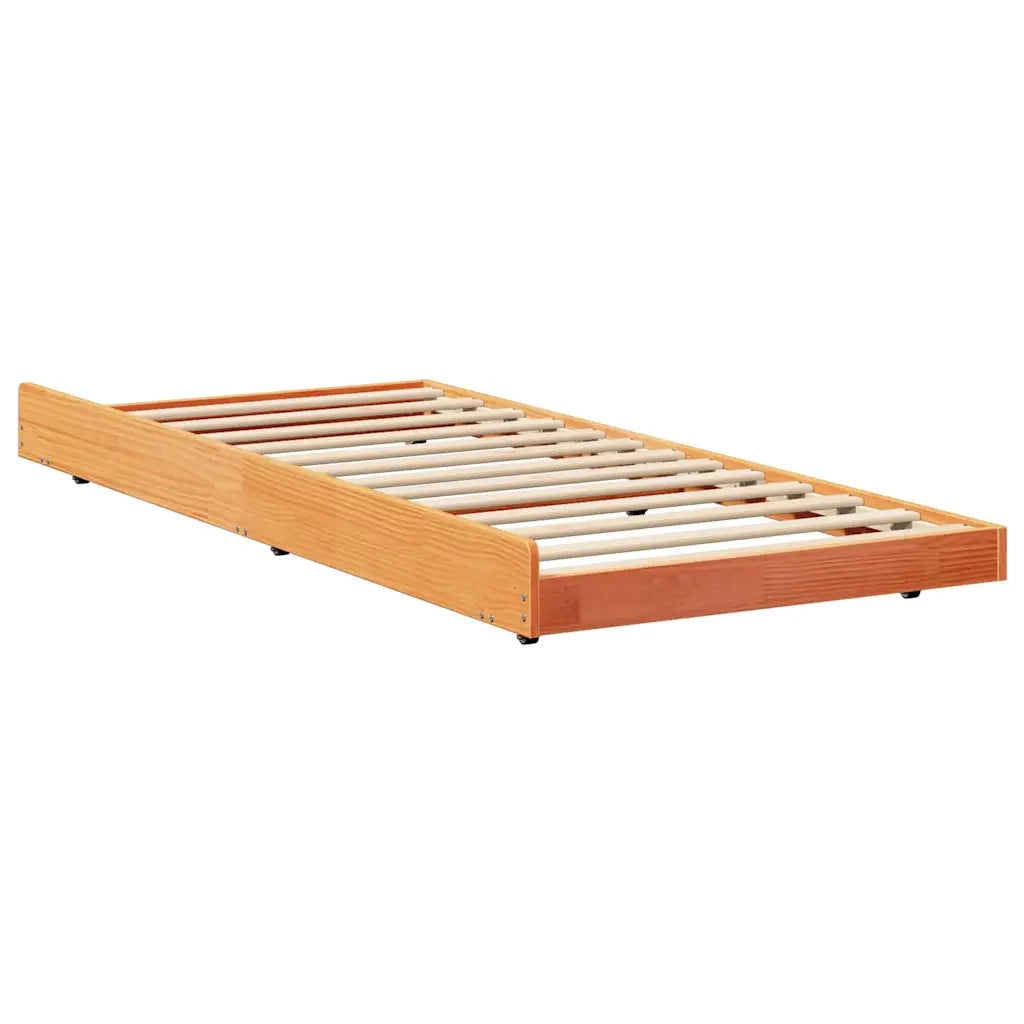 Struttura del letto Marrone cerato 80 x 200 cm Pino massello 873426