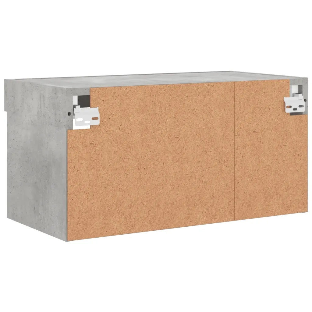 Mobile Porta TV con Luci LED Grigio Cemento 60x30x30 cm 837133