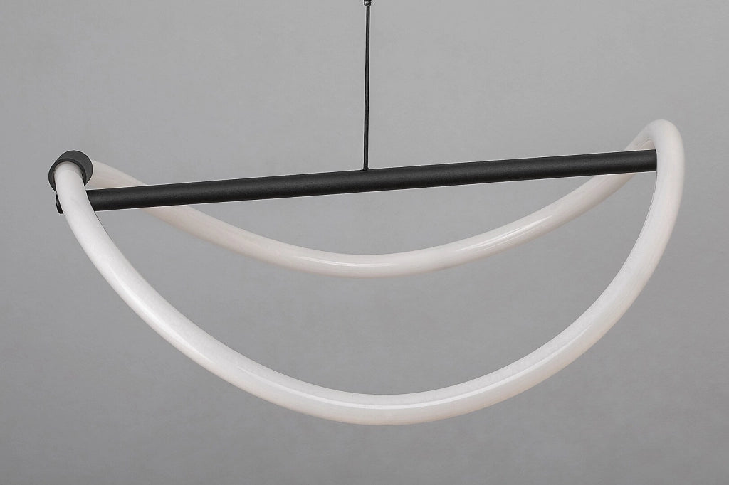 Lampada sospesa Rabalux Serena LED 15W nera acrilico Ø45