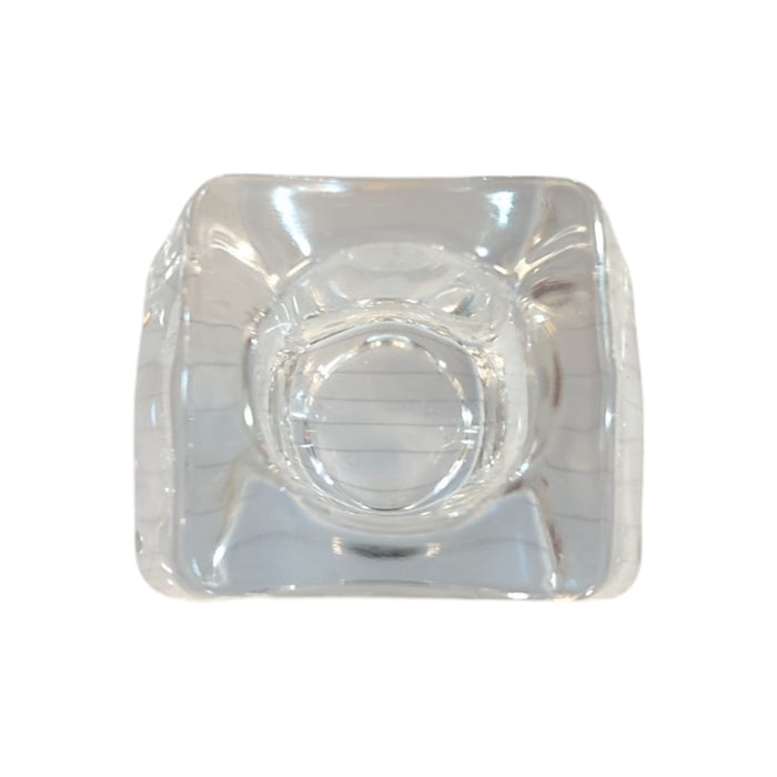 PORTA CANDELA ESAGONO VETRO