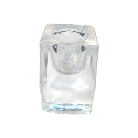 PORTA CANDELA ESAGONO VETRO