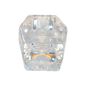 PORTA CANDELA ESAGONO VETRO