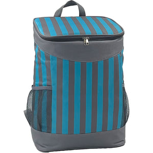 Borsa Zaino Frigo a Mano Capacità 17L Borsetta Refrigerante a Strisce 30x17x42cm