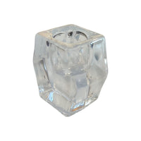 PORTA CANDELA ESAGONO VETRO