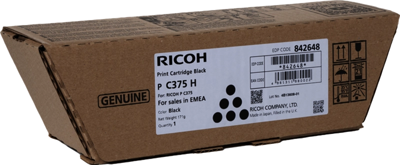 Ricoh 842648 cartuccia toner 1 pz Originale Nero