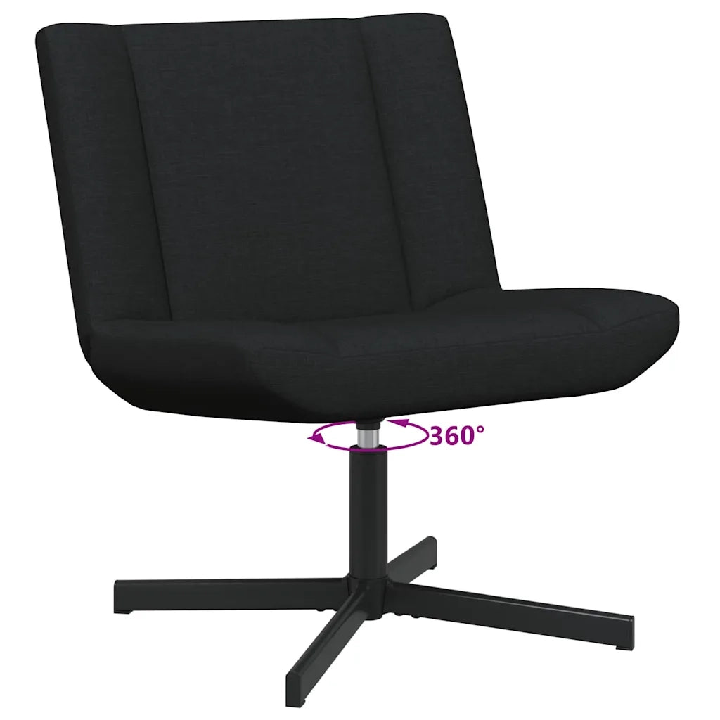 Sedia girevole Nero 63 x 75 x 76 cm Tessuto CFW1878563