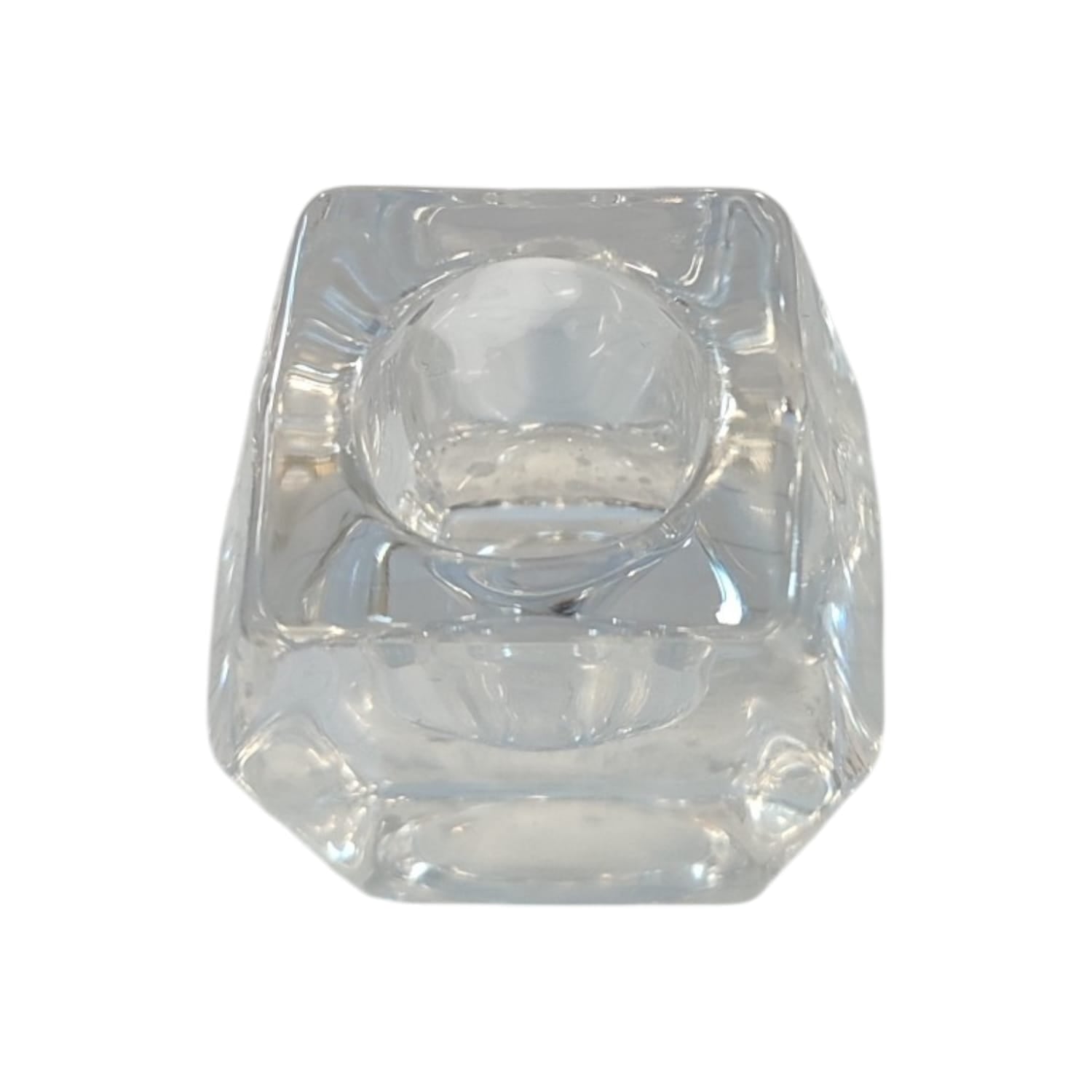 PORTA CANDELA ESAGONO VETRO