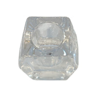 PORTA CANDELA ESAGONO VETRO