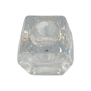 PORTA CANDELA ESAGONO VETRO