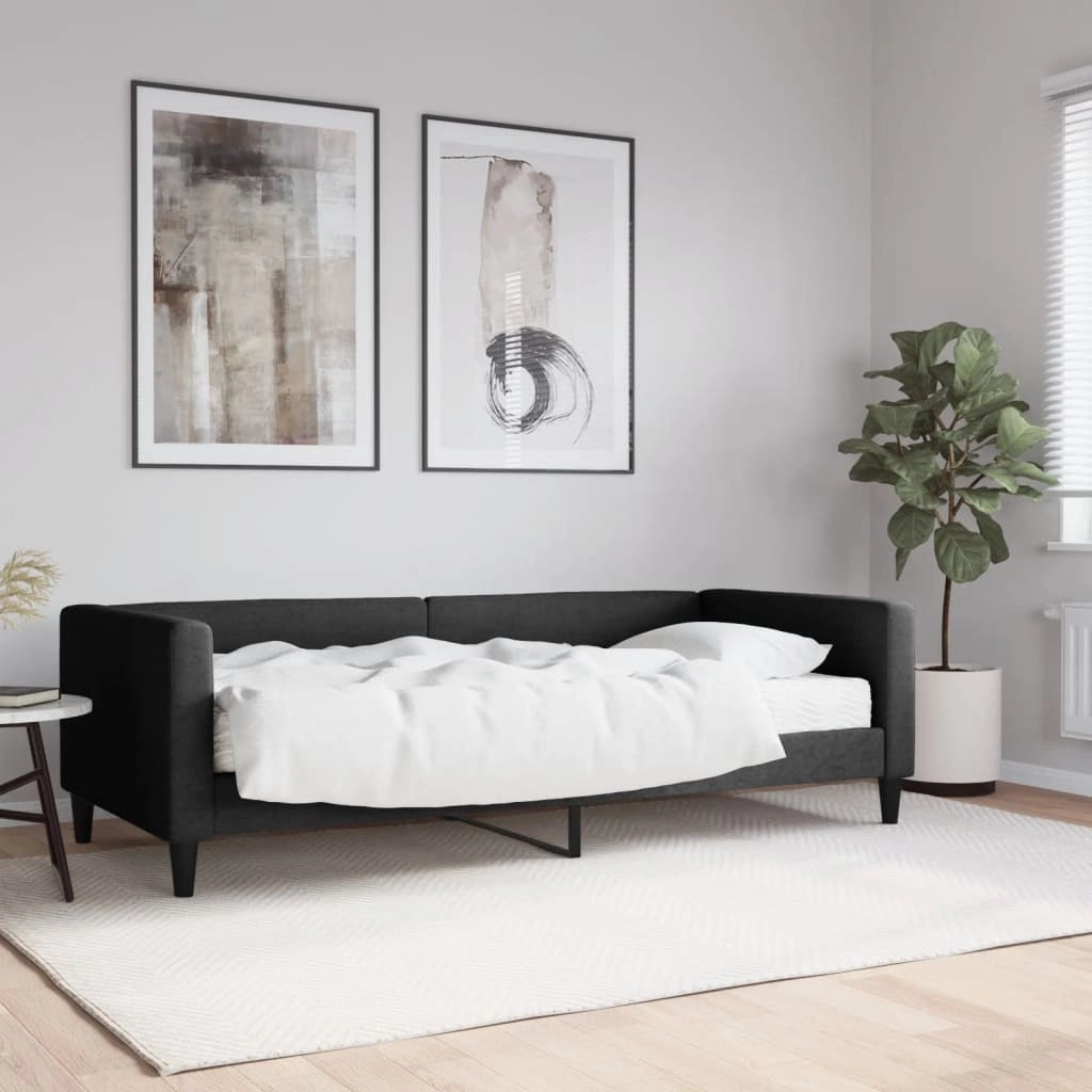 Divano Letto con Materasso Nero 90x200 cm in Tessutocod mxl 119791