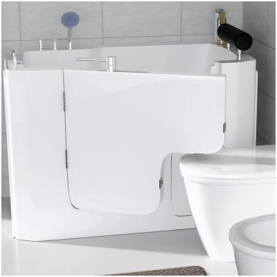 Vasca da bagno per anziani 130x90 porta con apertura esterna a sinistra