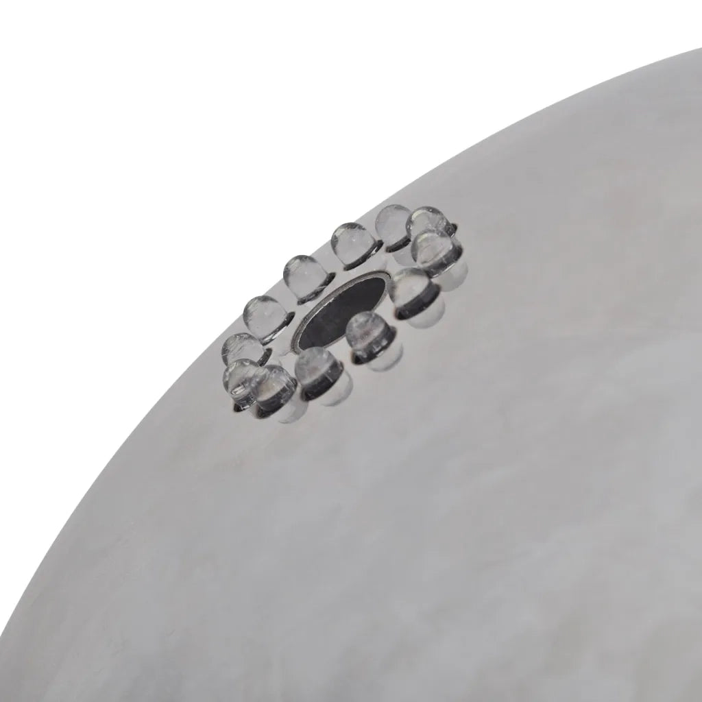 Fontana da Giardino a Sfera con LED in Acciaio Inox 40 cm 41684