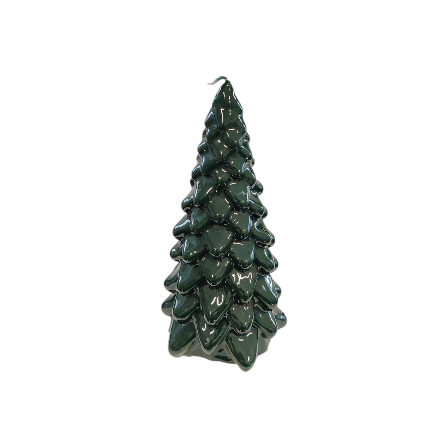 CANDELA ALBERO DI NATALE LACCATA VERDE